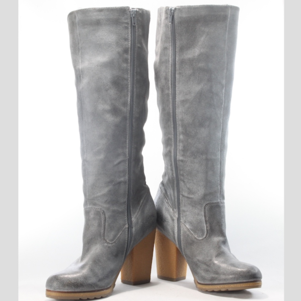 Me Too SoHo Maxine Distressed Tall Boot Gray